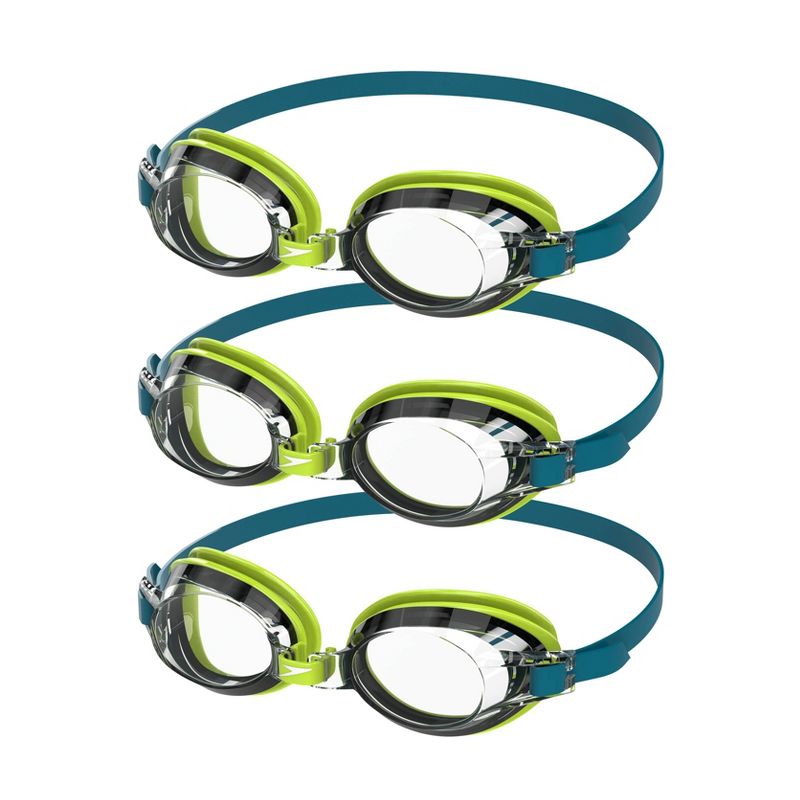 Speedo Junior 3pk Swim Goggles - Lime/Clear, 1 of 5