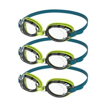 Speedo Junior 3pk Swim Goggles - Lime/Clear