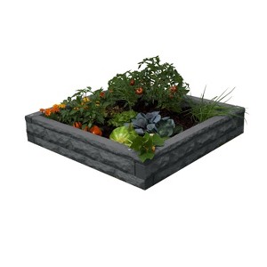 Evergreen Faux stone raised bed - self watering 4 x 4 - 1 of 3