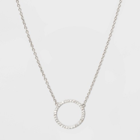 Necklace with store a circle