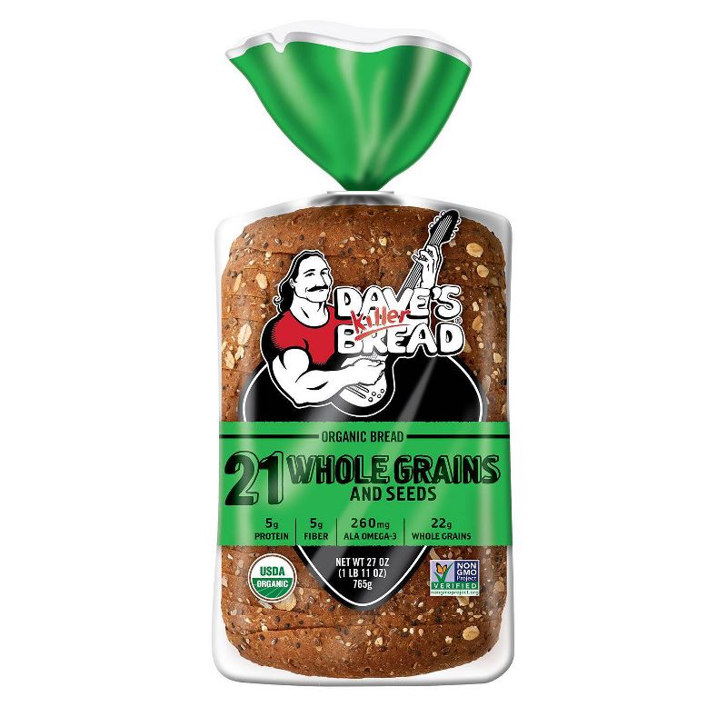 Dave&#39;s Killer Bread Organic 21 Whole Grains and Seed Bread - 27oz, 1 of 8