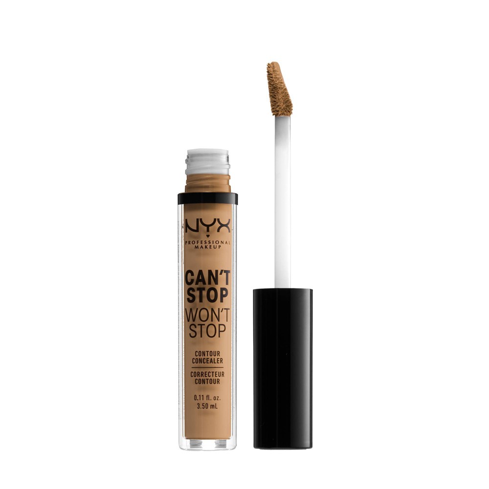 Photos - Foundation & Concealer NYX Professional Makeup Can't Stop Won't Stop Contour Concealer - 13 Golden - 0.11 fl oz: Cream, Buildable Coverage, Face Ap 