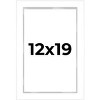 PosterPalooza | Modern Shadow Box 1" Depth White Picture Frame - UV Acrylic, Backing, Hanging Hardware - 2 of 4