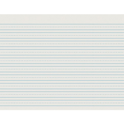 Printable Lined Paper - Pale Blue - Wide Black Lines - A4