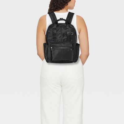 Рюкзаки Wild Fable Square Backpack - Wild Fable™ Black: College Bookbag, Fits 16" Laptop, Lightweight Woven Design — фото 2