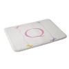 Deny Designs April Lane Art Simple Bow Monogram Memory Foam Bath Mat - 2 of 4