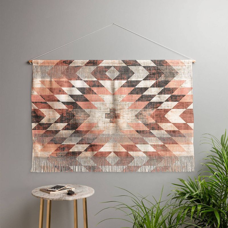 47&#34; x 32&#34; Large Holli Zollinger Native Coral Diamond Fiber Wall Hanging - Deny Designs, 3 of 7