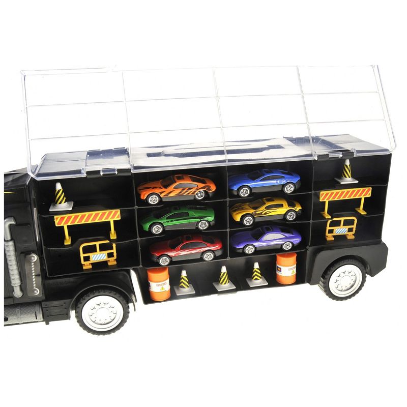 Insten 20" Transport Carrier Truck with 6 Cars, Vehicle Play Set Toys for Kids, 2 of 8