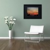 Trademark Fine Art -Kurt Shaffer 'New Moon Sunset' Matted Framed Art - 3 of 4