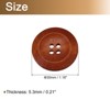 Unique Bargains Wooden DIY Craft Clothing Sewing Buttons 50 Pcs - 2 of 4
