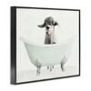Stupell Industries Baby Llama In A Tub Framed Giclee Art, Black, 14" x 11" - 2 of 4