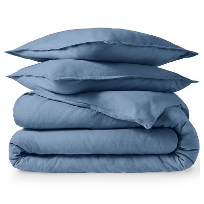 Cotton Flannel Duvet Cover & Sham Set by Bare Home