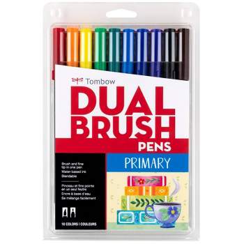 Tombow 10ct Dual Brush Pen Art Markers - Primary