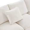 NicBex Couches for Living Room 110" Modern Modular Sofa L-shaped 4 Seat Chenille Upholstered Freely Combinable Sofa Couch Set with 2 pillows, White - 4 of 4
