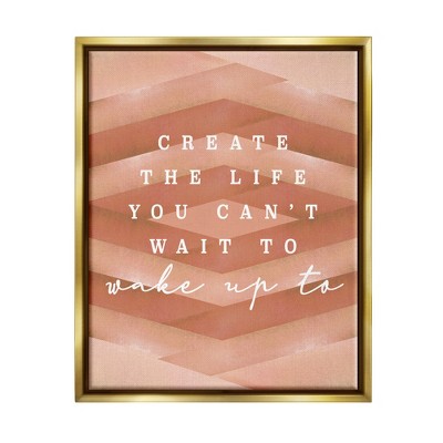 Stupell Industries Uplifting Inspirational Quote Geometric Stripes Design