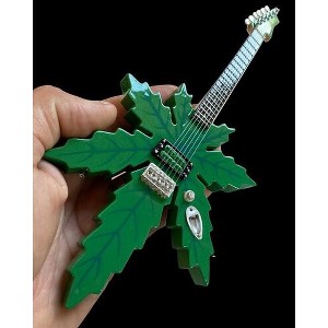 Axe Heaven - Axe Heaven Tommy Chong Cheech & Chong Sweet Leaf Mary Jane Mini Guitar Replica Collectible - 1 of 4
