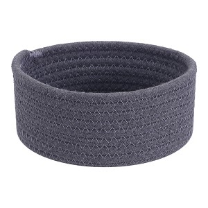 Unique Bargains Handcrafted Odorless Cotton Rope Chic Appearance Storage Basket 1 Pc - 1 of 4