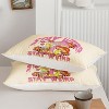 Acoinel 4Pcs Mushroom Pink Comforter Set with with 1 Fitted Sheet, 1 Flat Sheet and 2 Pillowcases, for Kids Teens Boys Girls Adults Bedroom - 3 of 4