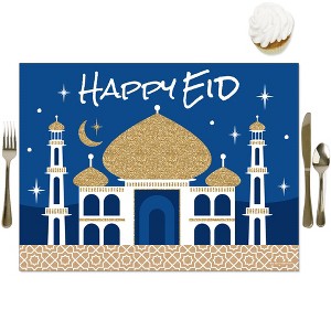 Big Dot of Happiness Eid Mubarak - Happy Eid Party Table Decorations - Ramadan Party Placemats - Set of 16 - 1 of 4
