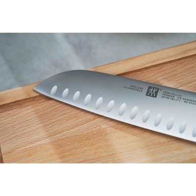 ZWILLING TWIN Signature 7-inch Hollow Edge Santoku Knife - Thumbnail 4