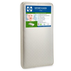 Sealy Nature's Haven 2-Stage Baby Crib Mattress and Toddler Bed Mattress - Light Beige - 1 of 4