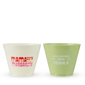 Blush Margarita Frosted Cups, Ideal for Cocktails, Lemonade, Iced Tea and More, Perfect for Fiestas, Summer, Birthday Parties, 9 oz, Set of 12 - 1 of 4
