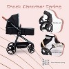 Acekool 2-in-1 Baby Stroller - Convertible Bassinet & Reversible Seat (0-36M) - 3 of 4