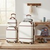 Polibi 3‑Piece Vintage-Inspired ABS Hardshell Luggage Set - 2 of 4