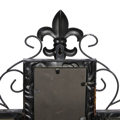 Multi-Colored Iron Scroll Wall Photo Frame with Floral Motif