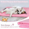 Kritter Planet Portable Plush Flannel Dog Bed, Reversible Waterproof Dog Cat Bed Mat with Handles, Indoor Outdoor Use - 2 of 4