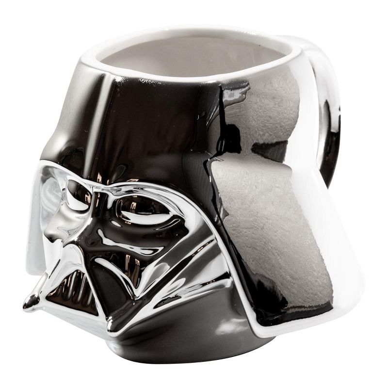 Surreal Entertainment StarWars Collectible | Star Wars Darth Vader Mug | Chrome Molded, 3 of 7