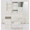 NicBex 29"/37" Makeup Vanity with Padded Stool,Vanity Desk with Sliding Mirror,Dressing Table for Bedroom,Multi Layer Storage Vanity Table - 2 of 4