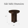 Maven Lane Owen Rustic Wooden Side Table 19"x19" - 2 of 4