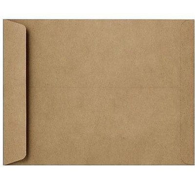 LUX 6" x 9" Open End Envelope Grocery Bag Brown 50/PK 1644-GB-50