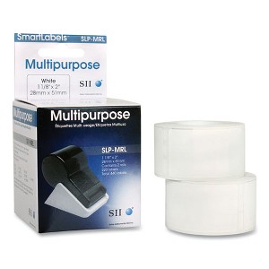 Avery SLP-MRL Self-Adhesive Multipurpose Labels, 1.12" x 2", White, 220 Labels/Roll, 2 Rolls/Box - 1 of 4