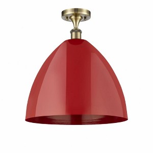Plymouth Dome - 1 Light Semi-Flush Mount In Industrial Style-18.75 Inches Tall and 16 Inches Wide - 1 of 1