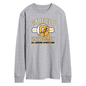 Men's - Garfield - University Sports Star Long Sleeve Graphic T-Shirt - 1 of 4