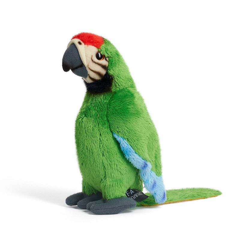 FAO Schwarz 6&#34; Green Parrot Toy Plush, 6 of 13