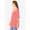 Woman Within Plus Size Embroidered Knit Tunic - 4 of 4