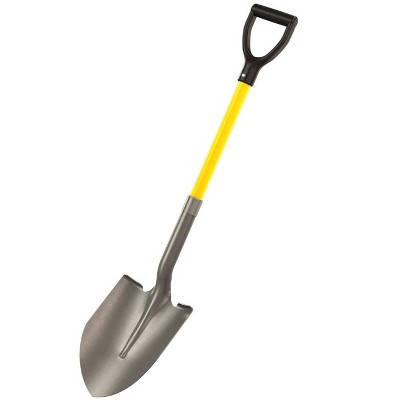 Bon Tool 28-107 Shovel - Round Point 27-inch D Fiberglass Handle