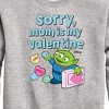 Boys' - Toy Story - Sorry Mom My Valentine Graphic Long Sleeve Fleece Sweatshirt - 2 of 4