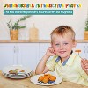 4E's Novelty 4 Melamine Kids Plate Set for Boys, Construction Toddler Plate Set - 4 of 4