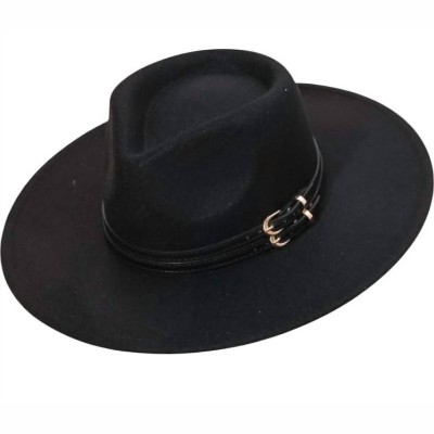 Women's Dallas Double Strap Fedora Hat - ANARCHY STREET
