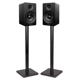 Fluance Ai61 Powered 2-Way 2.0 Stereo Bookshelf Speakers with 6.5" Drivers 120W Amp for Turntable Bluetooth w/ Stands - 1 of 4