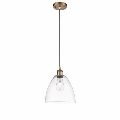 Bristol Glass - 1 Light Mini Pendant In Industrial Style-13.25 Inches Tall and 9 Inches Wide