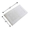 Knightsbridge Naples 220 GSF Non Skid Back Bath Rug 20 x 30 - White - 3 of 4