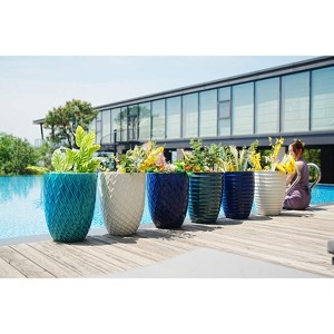 Dolonm 1 Piece 21.26 in. Ceramic Planter for Patio Garden - 1 of 4