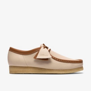 Clarks Originals Mens Wallabee White Combi Leather Shoes 9.5