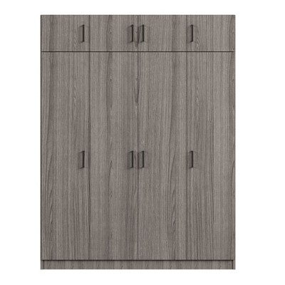 NicBex 80.80"H Armoire Wardrobe Closet Storage Cabinet with 4 Doors & Shelves & Drawer for Bedroom