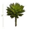 Floral Home 8" Green Succulent Lifelike Pick - 6-Piece - 2 of 2